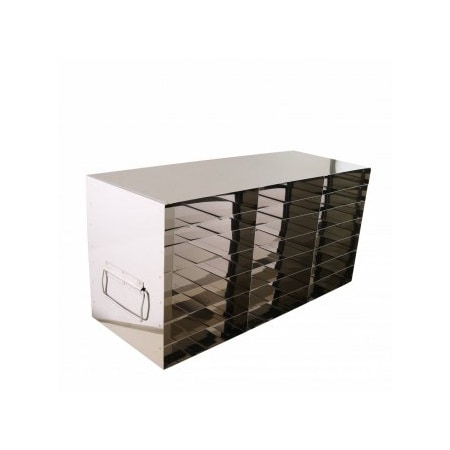 Custom Biogenic Stainless Steel Freezer Rack for 100 Place Slides, 3 x 7 Array 247535